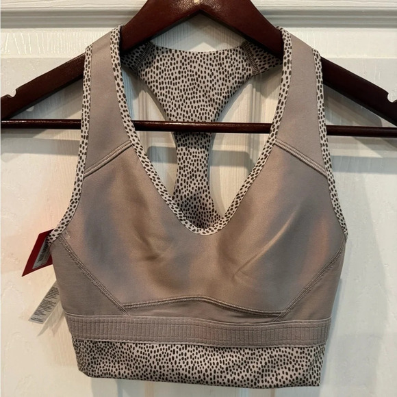 NWT Spanx Women's Longline Medium Impact Sports Bra In Neutral Wave Size XS - Picture 3 of 8